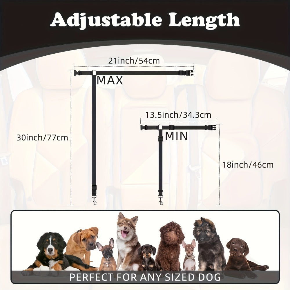2-Piece Dog Leash Set – Wear-Resistant & Skin-Friendly Pet Harness for Travel, Walking & Drinking & Feeding Areas COL 14