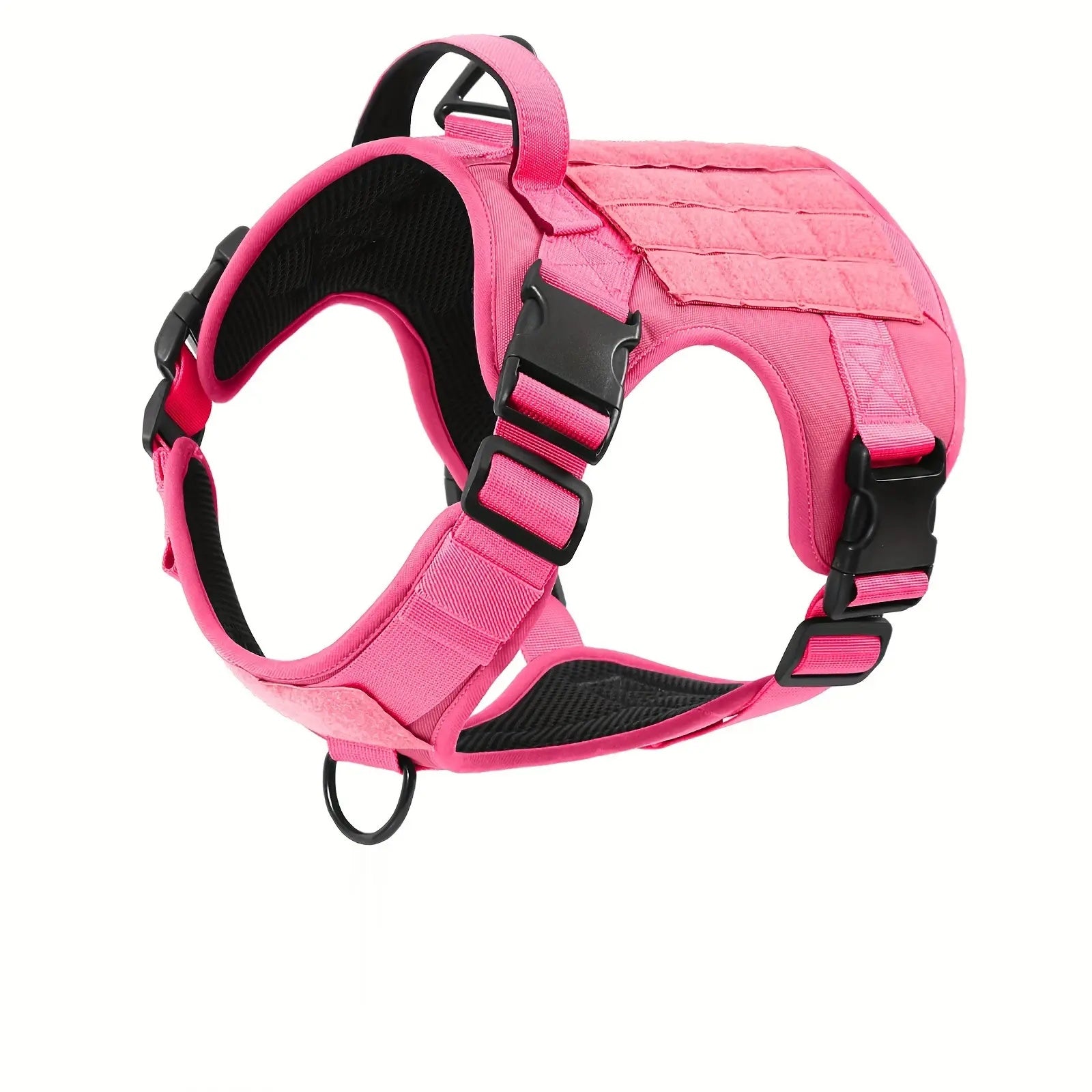 Tactical Service Dog Harness Vest – Adjustable & Reflective Pet Gear with Metal Buckle for Hiking, Training & Drinking & Feeding Areas COL 20