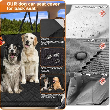 Dog Car Seat Backrest Protector – Waterproof Travel Support for Pet Comfort & Safety ACS11
