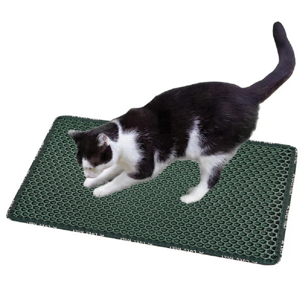 Double-Layer Rice Shaped Cat Litter Pad – Waterproof & Easy to Clean | Cat Drinking & Feeding – bed94