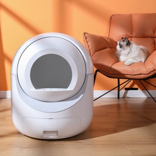 Smart Automatic Litter Box – App-Controlled Cat Toilet with 4G WiFi & Double Deodorization System | Cat Drinking & Feeding – furn18