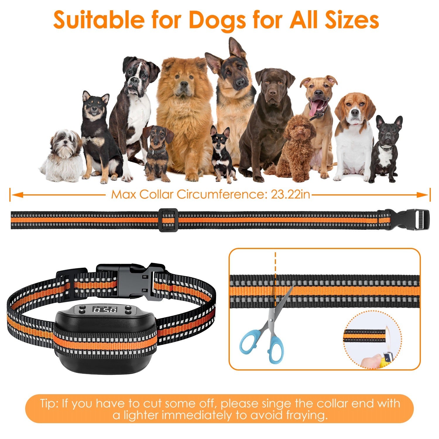 2-in-1 Wireless GPS Dog Fence & Tracker – IPX6 Waterproof Collar with 32–2887FT Adjustable Radius for Small to Large Dogs ACS46