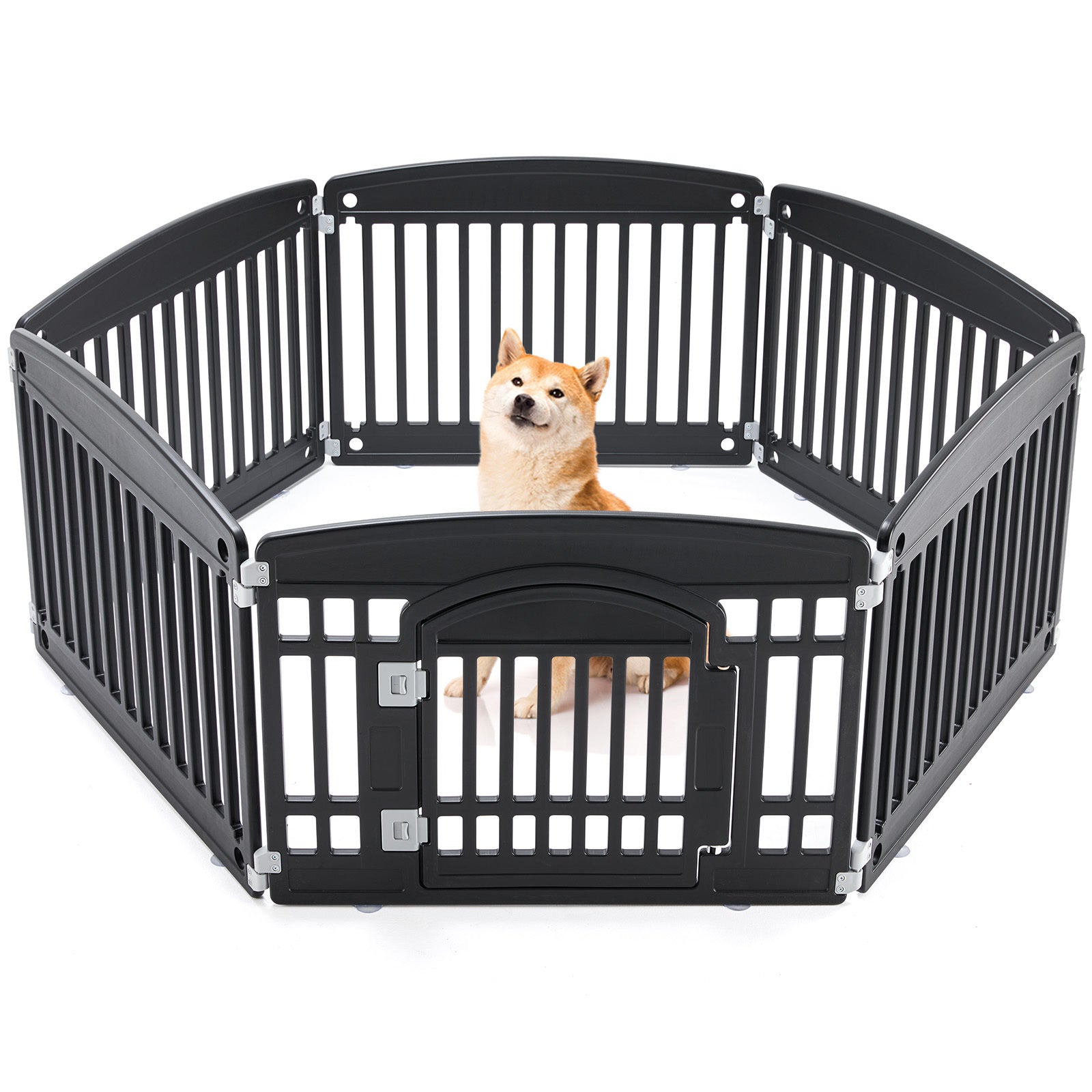 Safe & Reliable Dog Playpen Fence – Portable Outdoor Pet Exercise Barrier