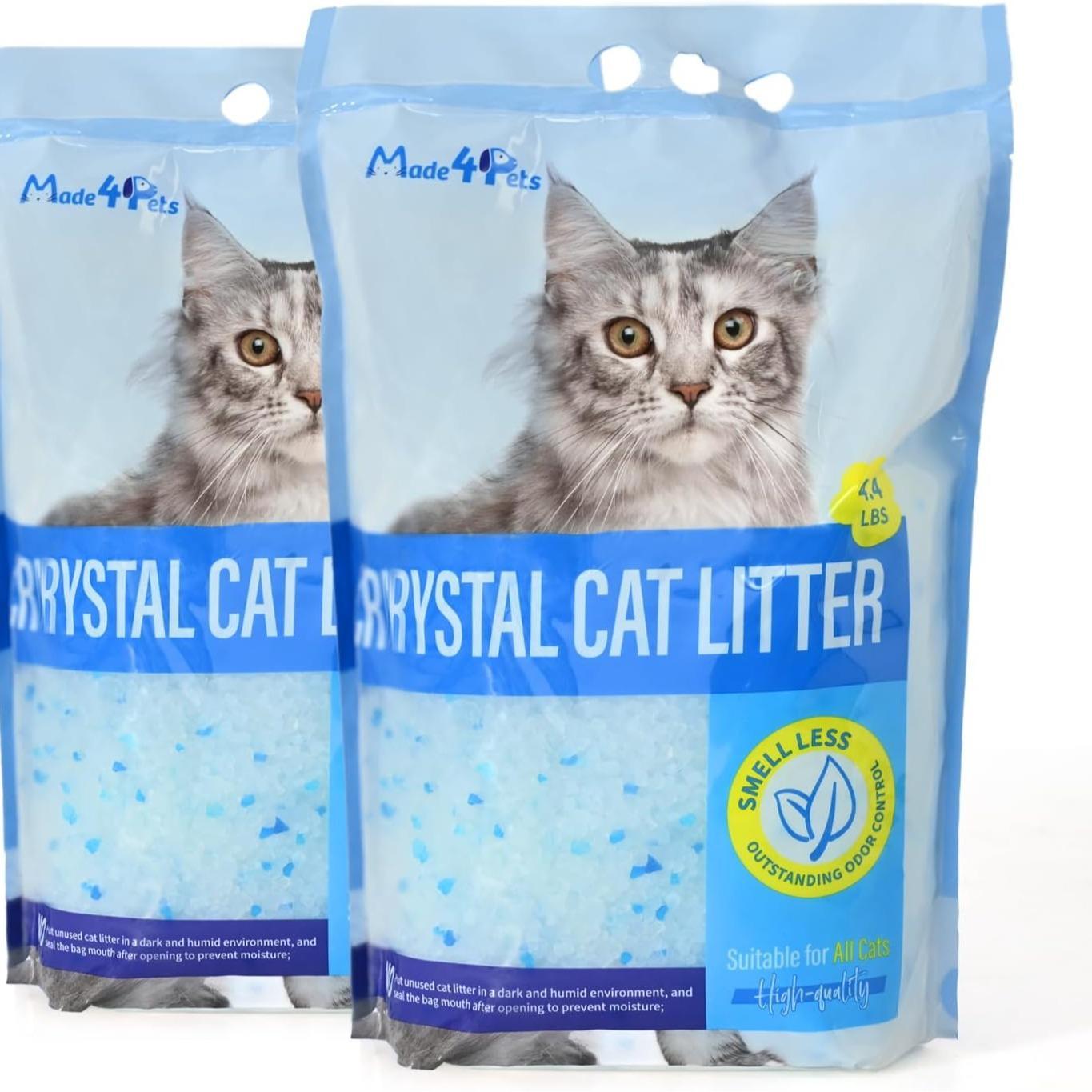Crystal Cat Litter – Lightweight, Low Dust, Odor Control & No Caking Formula | Cat Drinking & Feeding – bed89