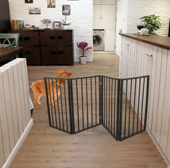 Adjustable Pet Gate for Doorways – Secure Dog Barrier for Home Entryways & Stairs ACS3
