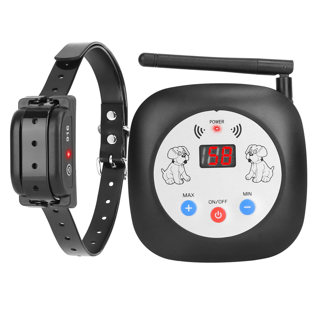 328FT Wireless Electric Dog Fence System – GPS Location Monitor with Rechargeable Beep & Vibration Collar ACS49
