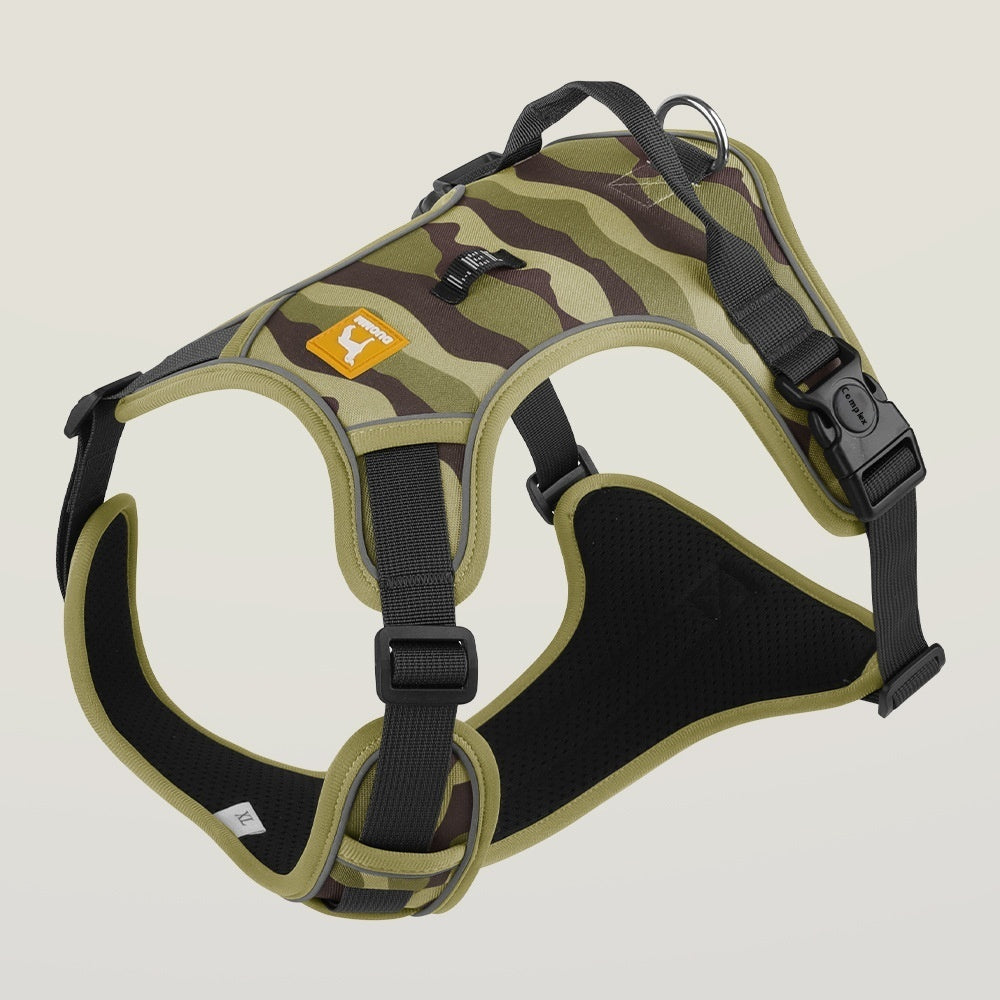 Reflective Dog Chest & Back Harness with Hand-Held Leash – Secure Commuter Walking Strap COL5