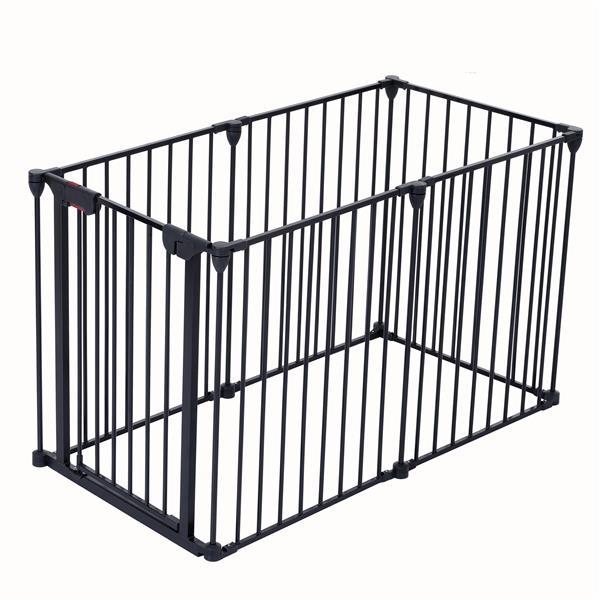 150-Inch Adjustable Safety Gate – 6-Panel Barrier for Stairs, Doorways & Restricted Areas ACS33