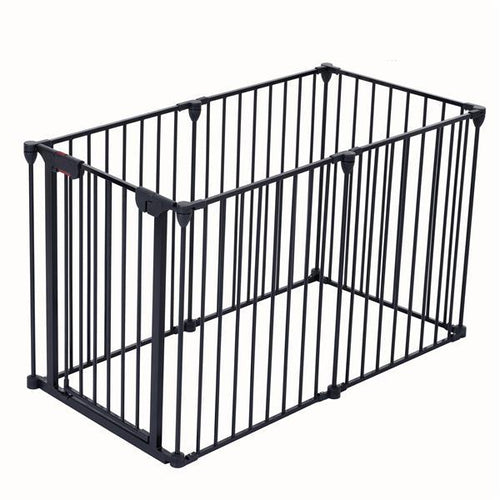 150-Inch Adjustable Safety Gate – 6-Panel Barrier for Stairs, Doorways & Restricted Areas ACS33