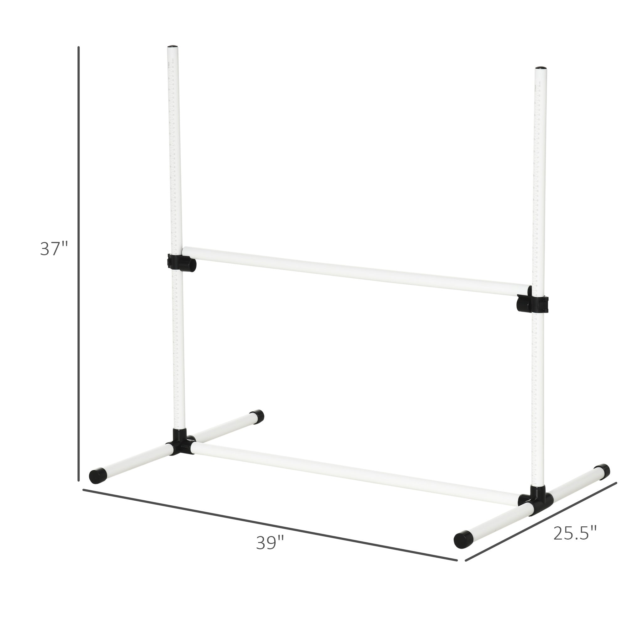 4-Piece Dog Agility Training Set – Height-Adjustable Jumping Poles, Hurdles & Exercise Equipment for Small to Large Dogs