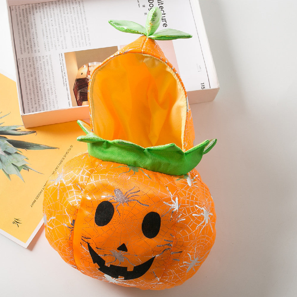 Fashion Personality Pet Halloween 3D Pumpkin Dress