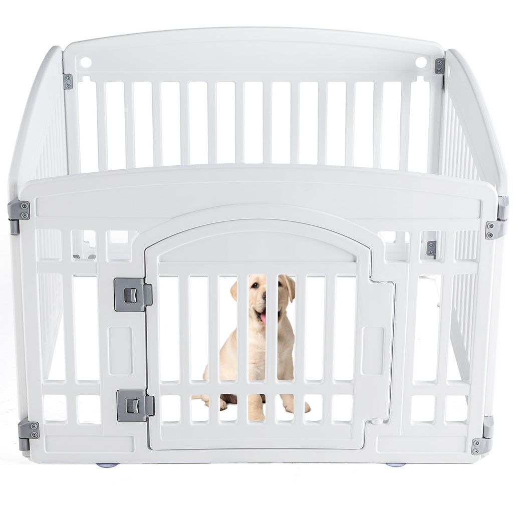 Safe & Reliable Dog Playpen Fence – Portable Outdoor Pet Exercise Barrier