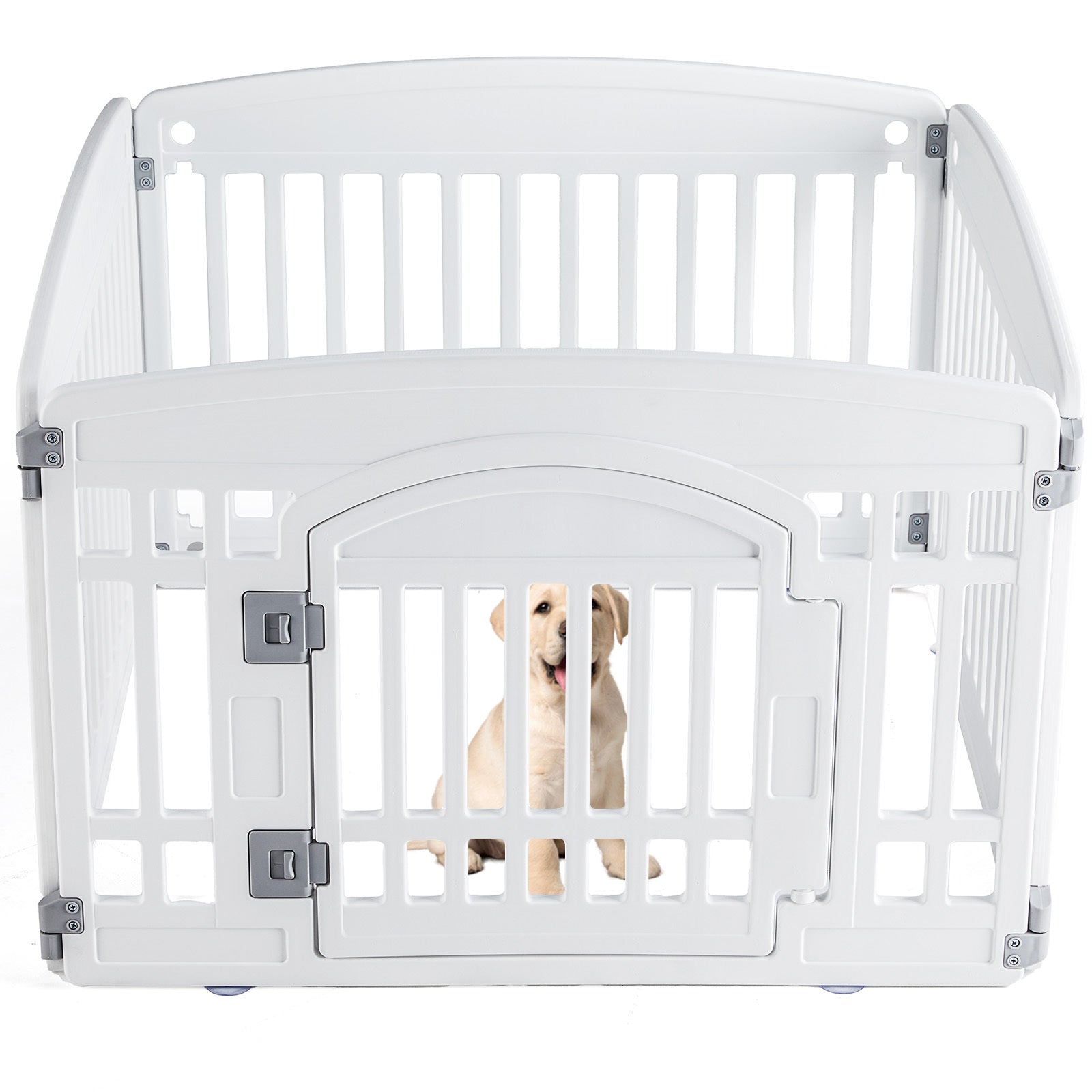 Safe & Reliable Dog Playpen Fence – Portable Outdoor Pet Exercise Barrier