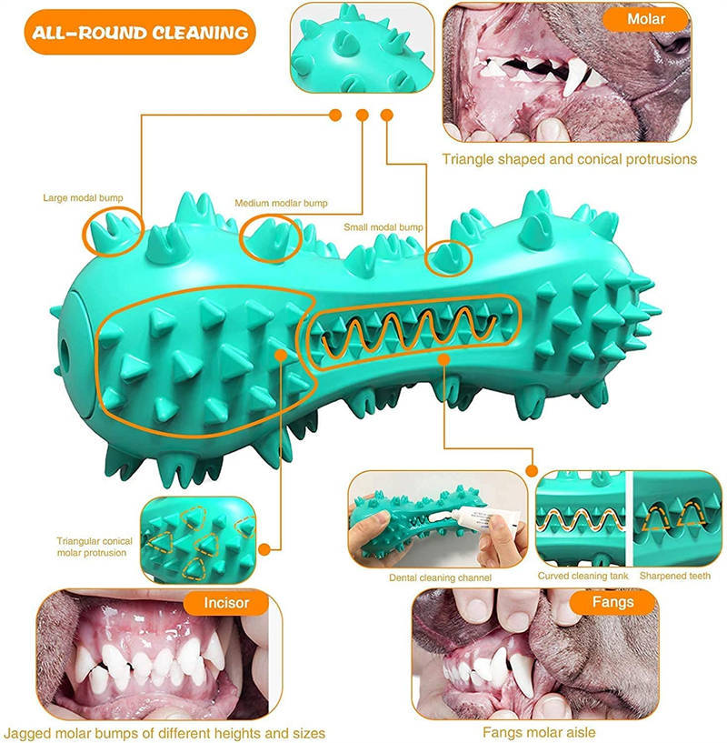 Durable Rubber Chew Toy for Aggressive Dogs – Teeth Cleaning Stick