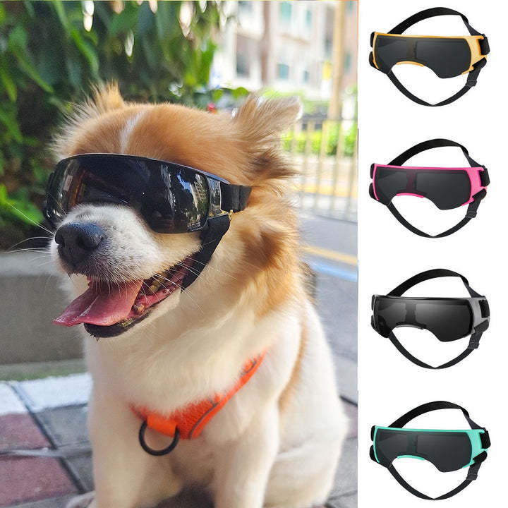 Dog UV-Proof Goggles – Sun-Proof & Windproof Pet Sunglasses for Outdoor Walks, Travel & Drinking & Feeding Time COL 15