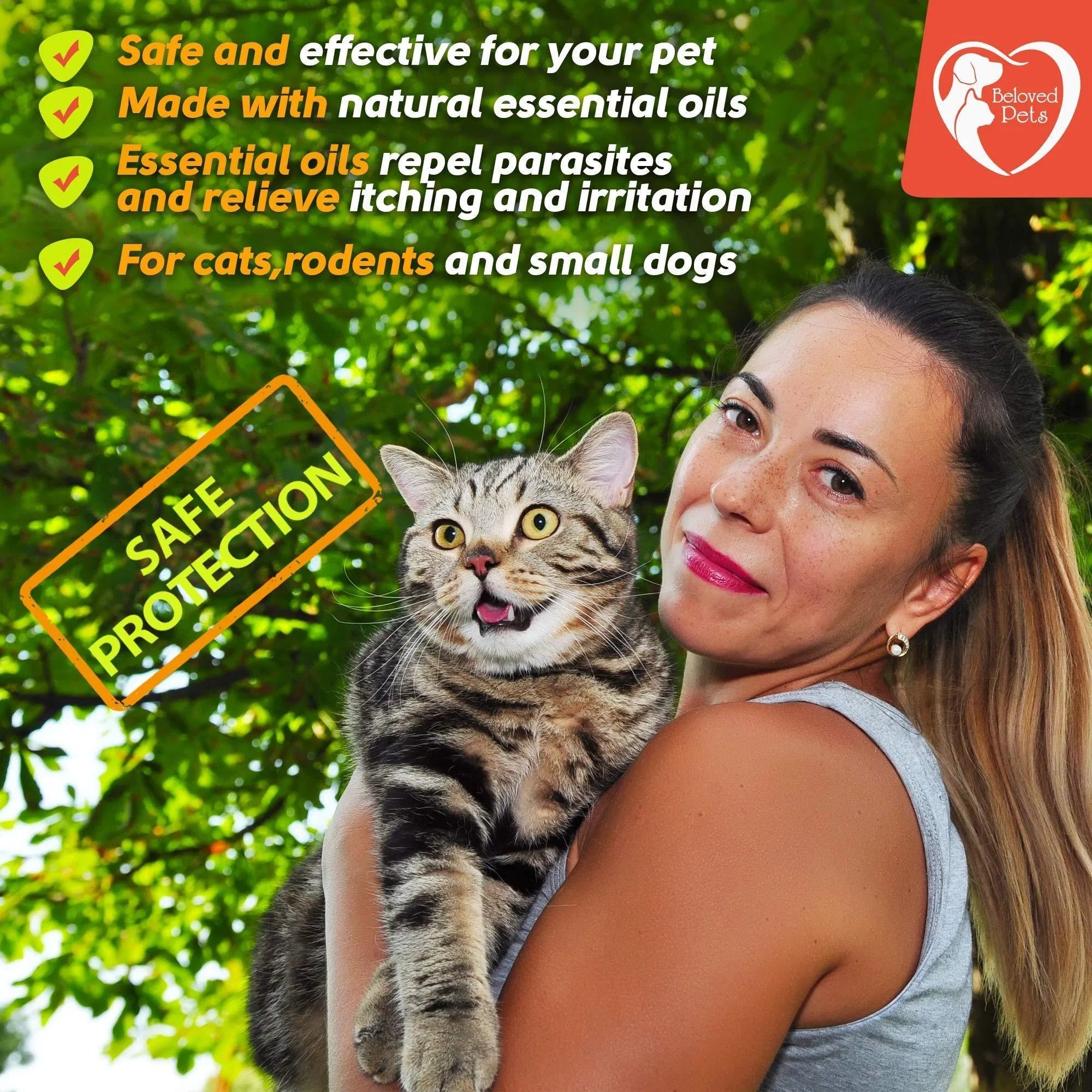 Feeding Natural Flea & Tick Prevention Drops for Dogs, Cats & Rabbits – Topical Mosquito Repellent & Home Pest Control for Small & Large Pets (3 Dose Pack)