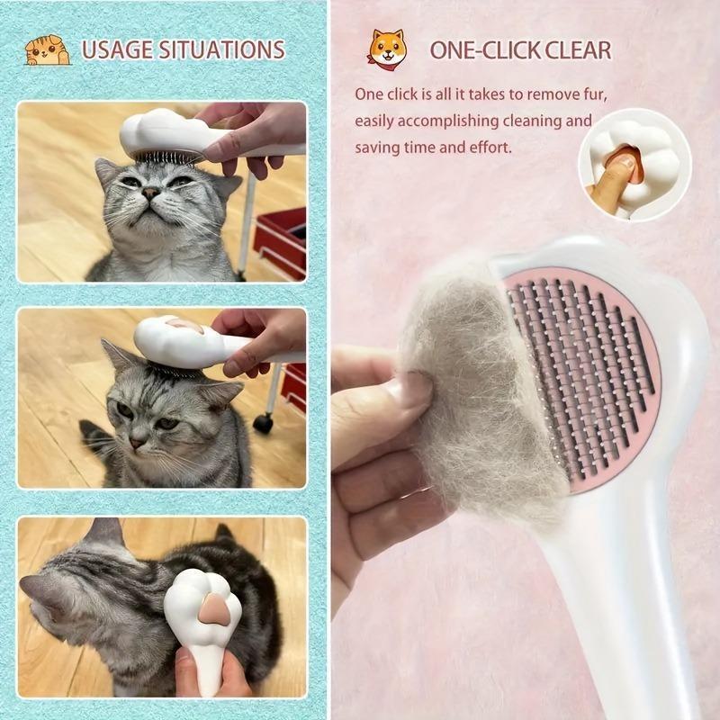 Paw-Shaped Pet Massage & Hair Removal Comb – Viral Grooming Brush for Dogs and Cats care 12