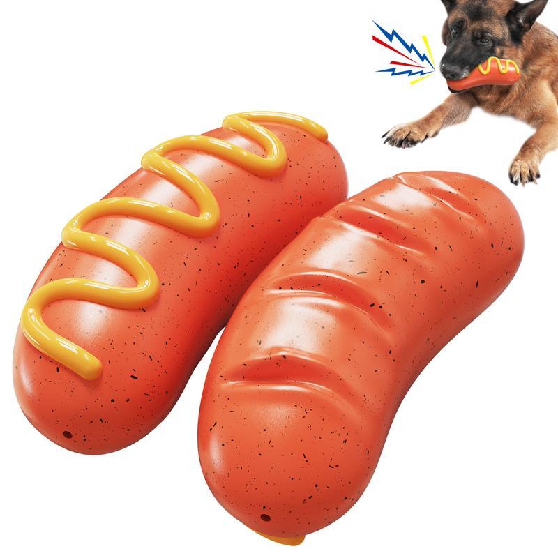 Indestructible Dog Chew Toy – Tough Rubber Toy for Aggressive Chewers, Durable Orange Dog Toy for Medium & Large Dogs