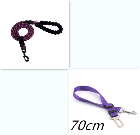Reflective Nylon Dog Leash – Durable Walking & Training Rope for Small, Medium & Large Dogs COL2