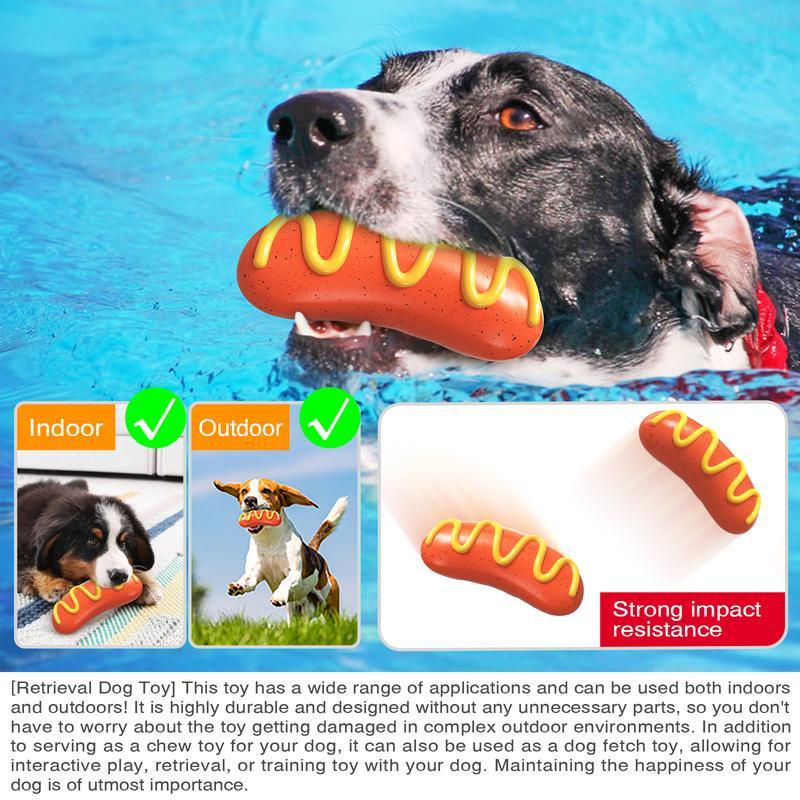 Indestructible Dog Chew Toy – Tough Rubber Toy for Aggressive Chewers, Durable Orange Dog Toy for Medium & Large Dogs