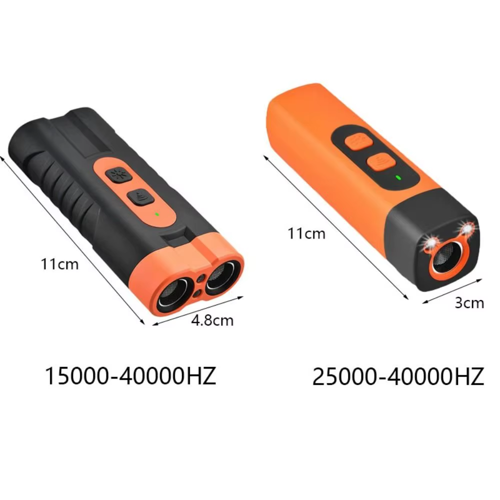 Rechargeable Ultrasonic Pet Dog Repeller Remote Control LED Training Device