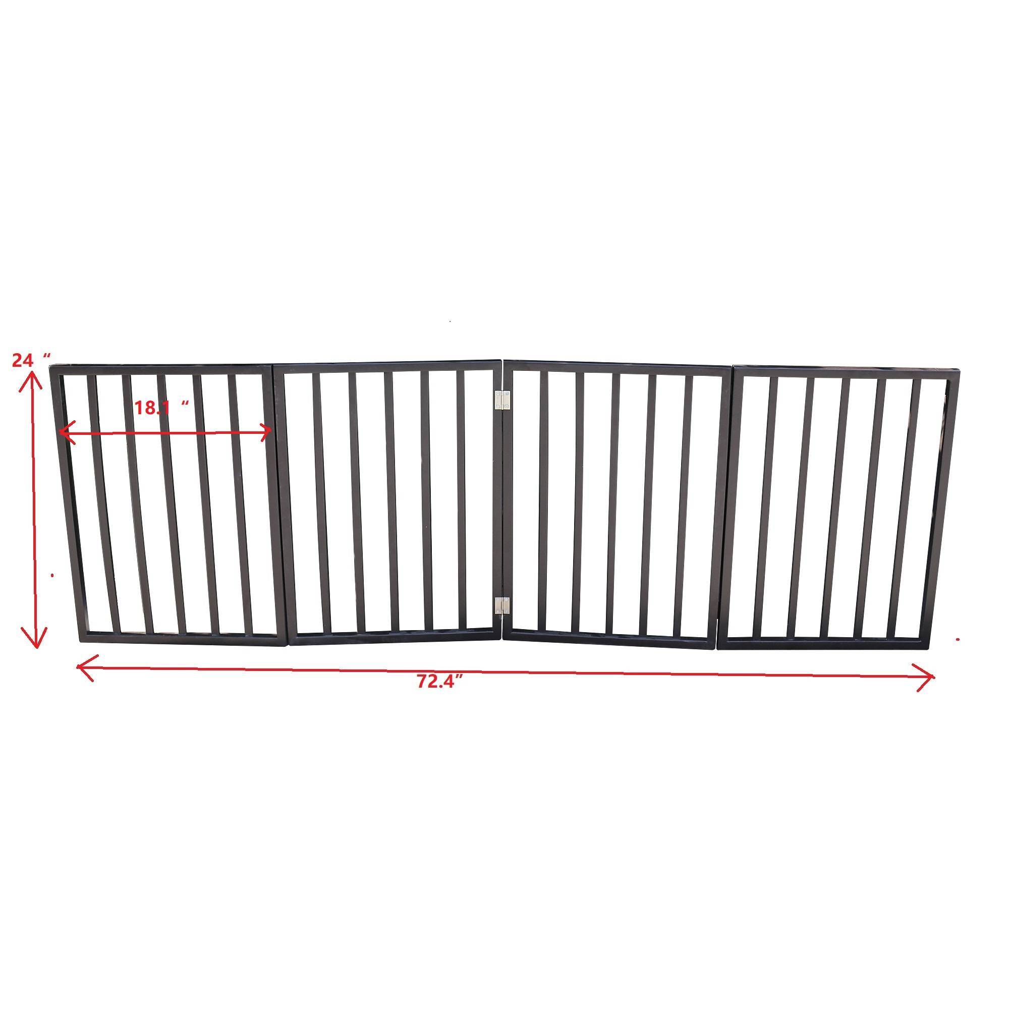 Folding Pet Gate for Doorways, Stairs & Entryways – Freestanding Dog Barrier for Home Use ACS22