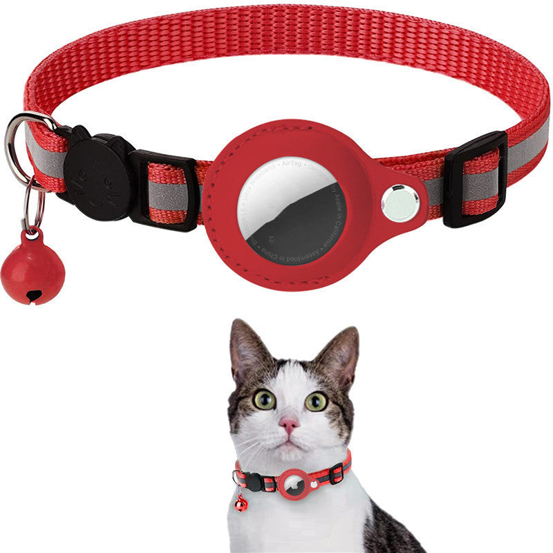 Reflective Waterproof Airtag Collar – Nylon GPS Holder Strap for Cats, Dogs, Kittens & Puppies COL1