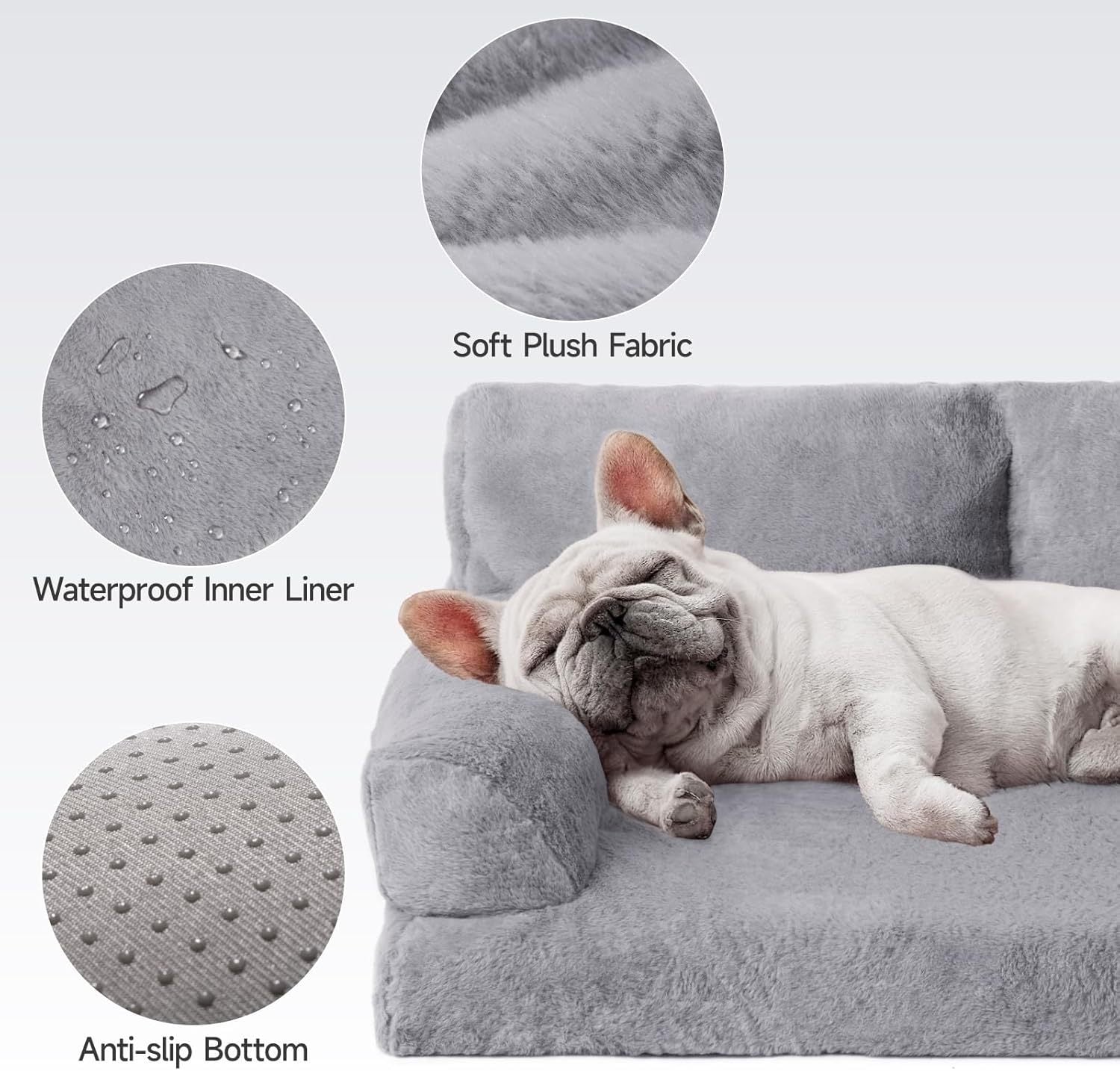 Orthopedic Dog Bed – 35.4x25.6x11.8" Waterproof Foam Sofa with Washable Cover for Medium Dogs | Cat Drinking & Feeding – bed69