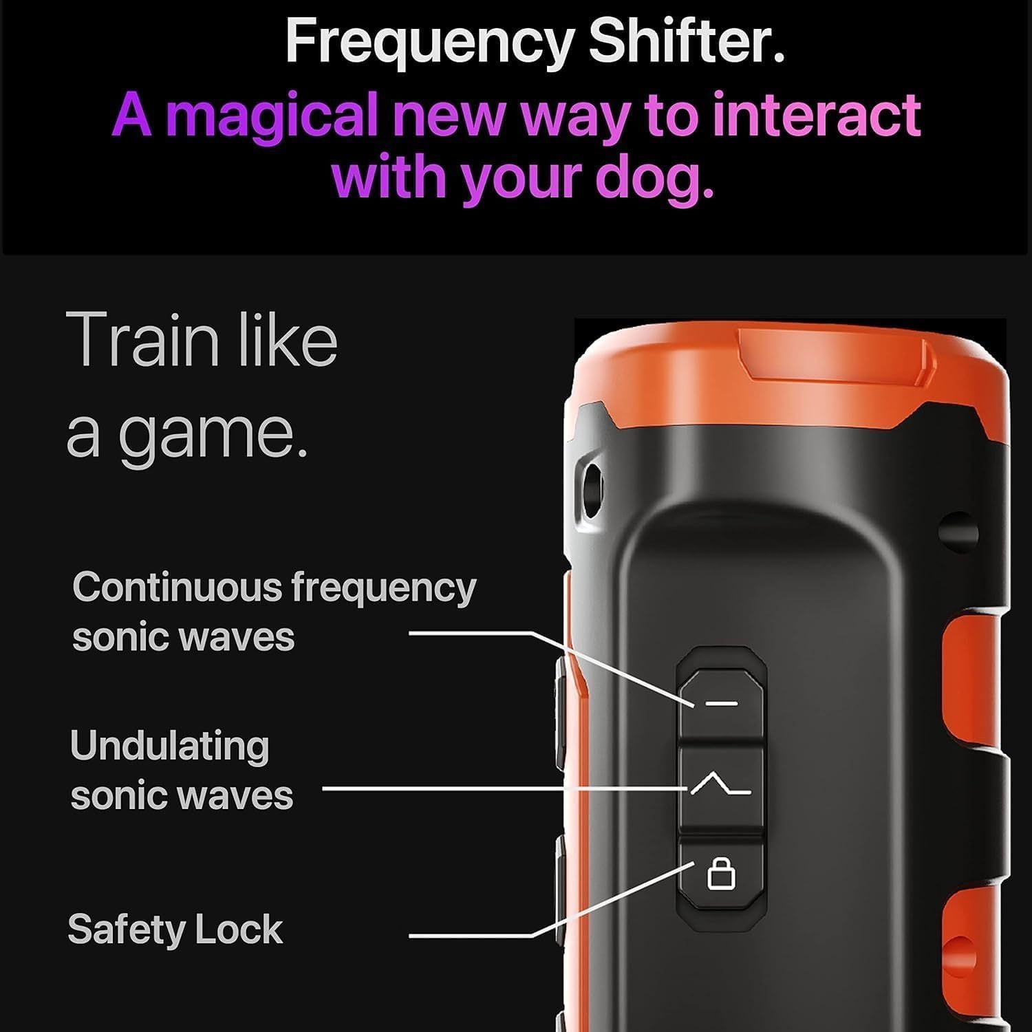 Dog Bark Deterrent Training Device – 50ft Range Anti-Bark Tool for Behavior Correction & Collar Support ACS25