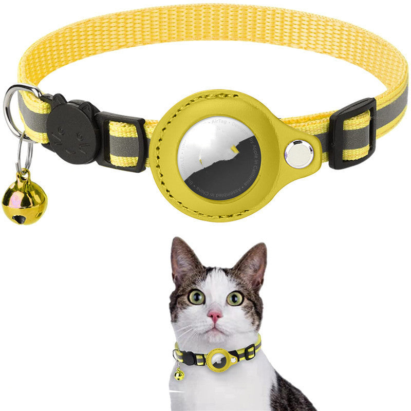 Reflective Waterproof Airtag Collar – Nylon GPS Holder Strap for Cats, Dogs, Kittens & Puppies COL1