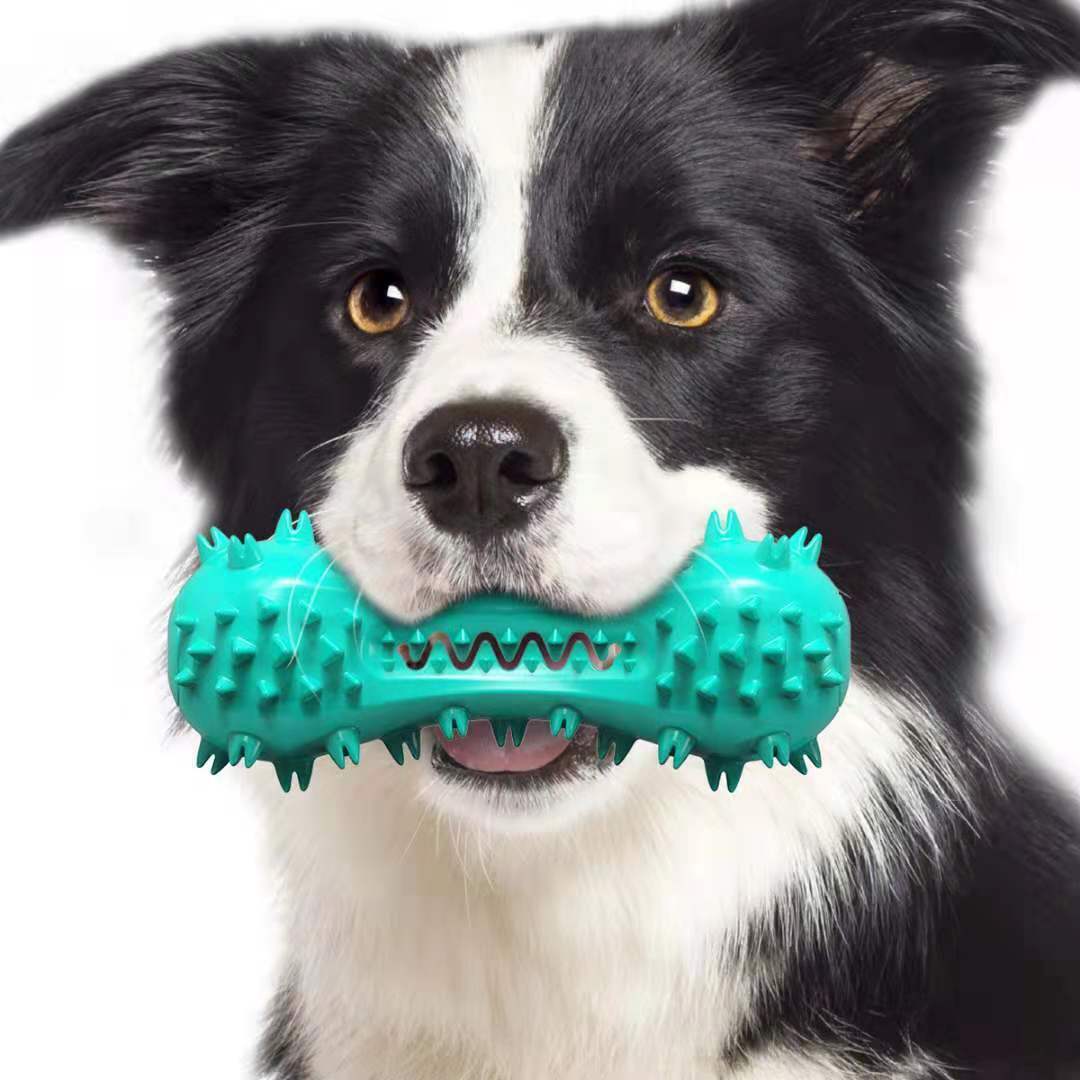 Durable Rubber Chew Toy for Aggressive Dogs – Teeth Cleaning Stick