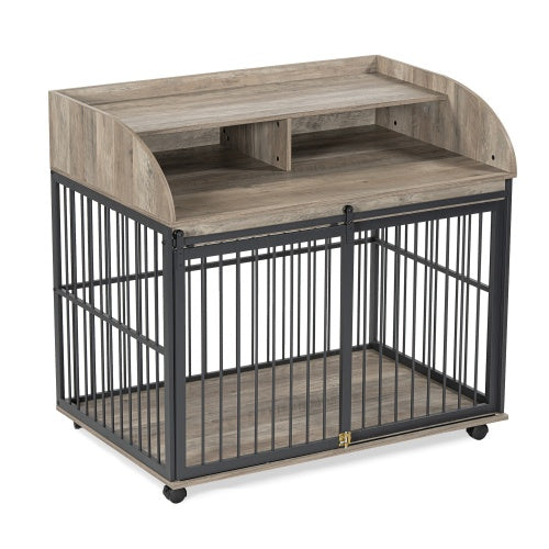 The Wooden Kennel – Spacious Outdoor Dog House Suitable for Large and Medium-Sized Breeds | Cat Drinking & Feeding – furn32