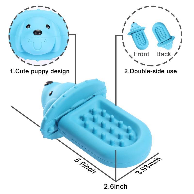 Soft Rubber Dog Slow Feeder Pad – Peanut Butter Treat Dispenser & Crate Training Tool for Puppies, Reduces Boredom & Anxiety