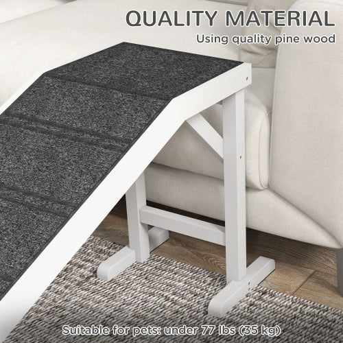 Ramp For Dog Bed – Pet Ramp with Non-Slip Carpet and Top Platform for Easy Access to Beds and Sofas | Cat Drinking & Feeding – furn33
