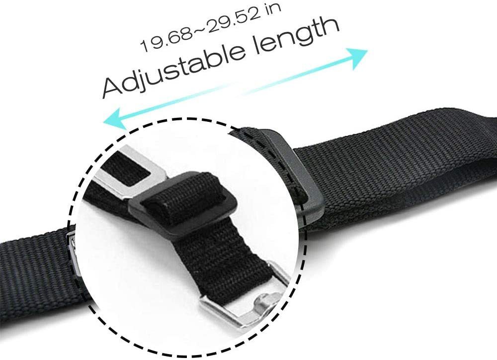 Retractable Dog Car Safety Belt – Adjustable Pet Seatbelt with Buckle for Vehicle Travel COL6