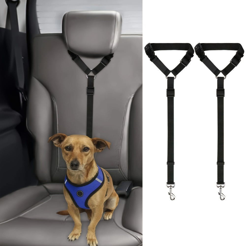 2-Piece Dog Leash Set – Wear-Resistant & Skin-Friendly Pet Harness for Travel, Walking & Drinking & Feeding Areas COL 14