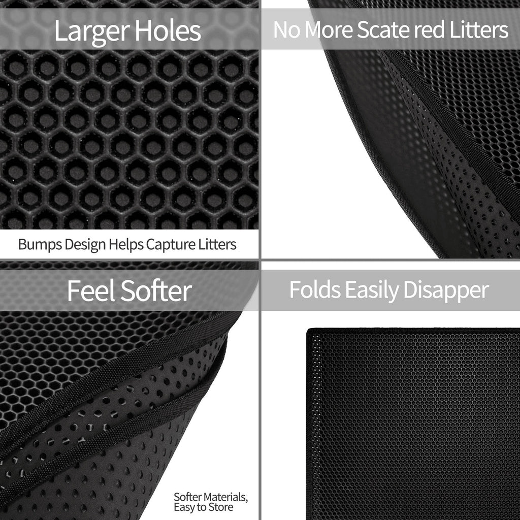 Waterproof Honeycomb Cat Litter Mat – Double Layer & Non-Slip