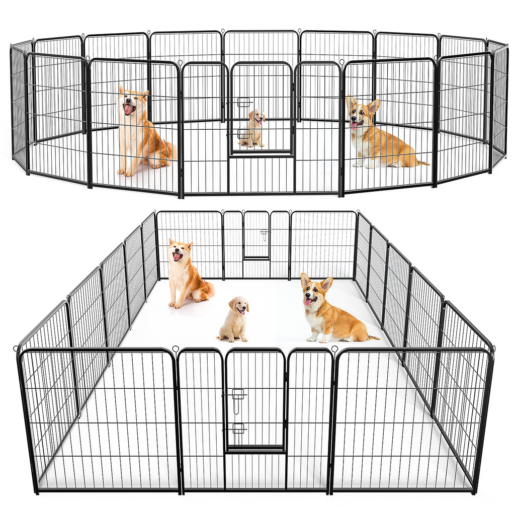 Indoor Dog Playpen Fence – Safe & Foldable Pet Exercise Barrier for Home Use ACS12
