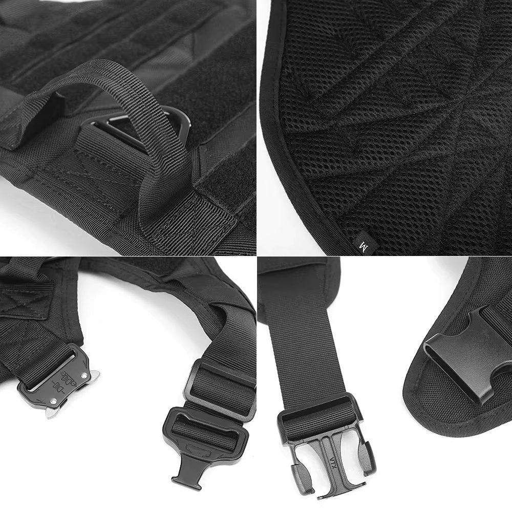 Luxury Camouflage Dog Harness & Leash Set – Durable Nylon Chest Strap for Pets COL7