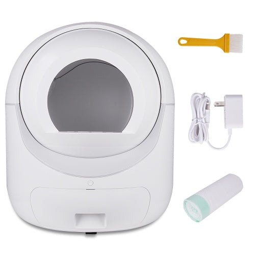 Smart Automatic Litter Box – App-Controlled Cat Toilet with 4G WiFi & Double Deodorization System | Cat Drinking & Feeding – furn18