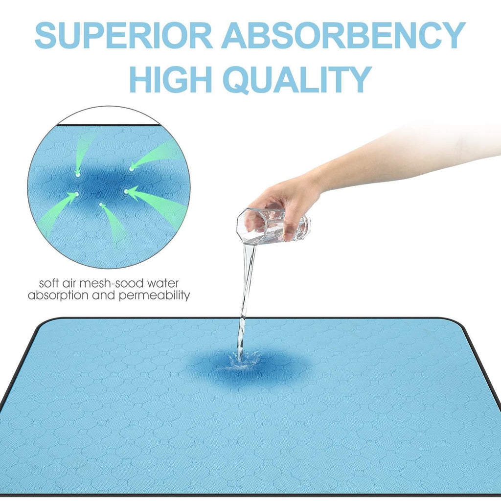 2-Pack Washable Dog Urine Pads – Waterproof, Non-Slip Toilet Training Mats for Puppies & Cats (34.5 x 23 in) ACS27