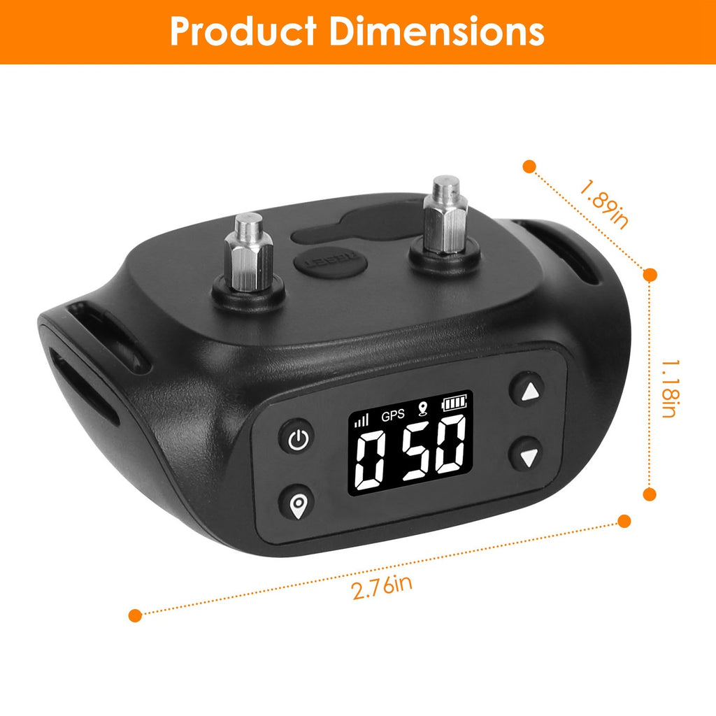 2-in-1 Wireless GPS Dog Fence & Tracker – IPX6 Waterproof Collar with 32–2887FT Adjustable Radius for Small to Large Dogs ACS46