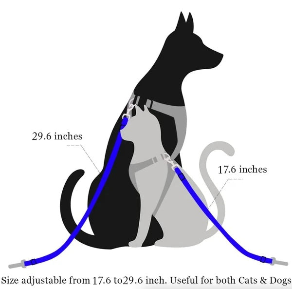 2-Pack Pet Safety Seatbelt – Adjustable Car Seat Harness for Cats & Dogs, Ideal for Travel & Drinking & Feeding Stops COL 24