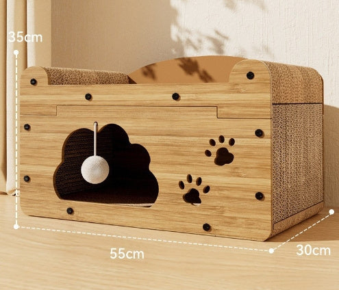 Creative Sisal Mat That Won't Shed Crumbs – Durable Cat Scratch Board for Furniture Protection & Play | Cat Drinking & Feeding – furn4