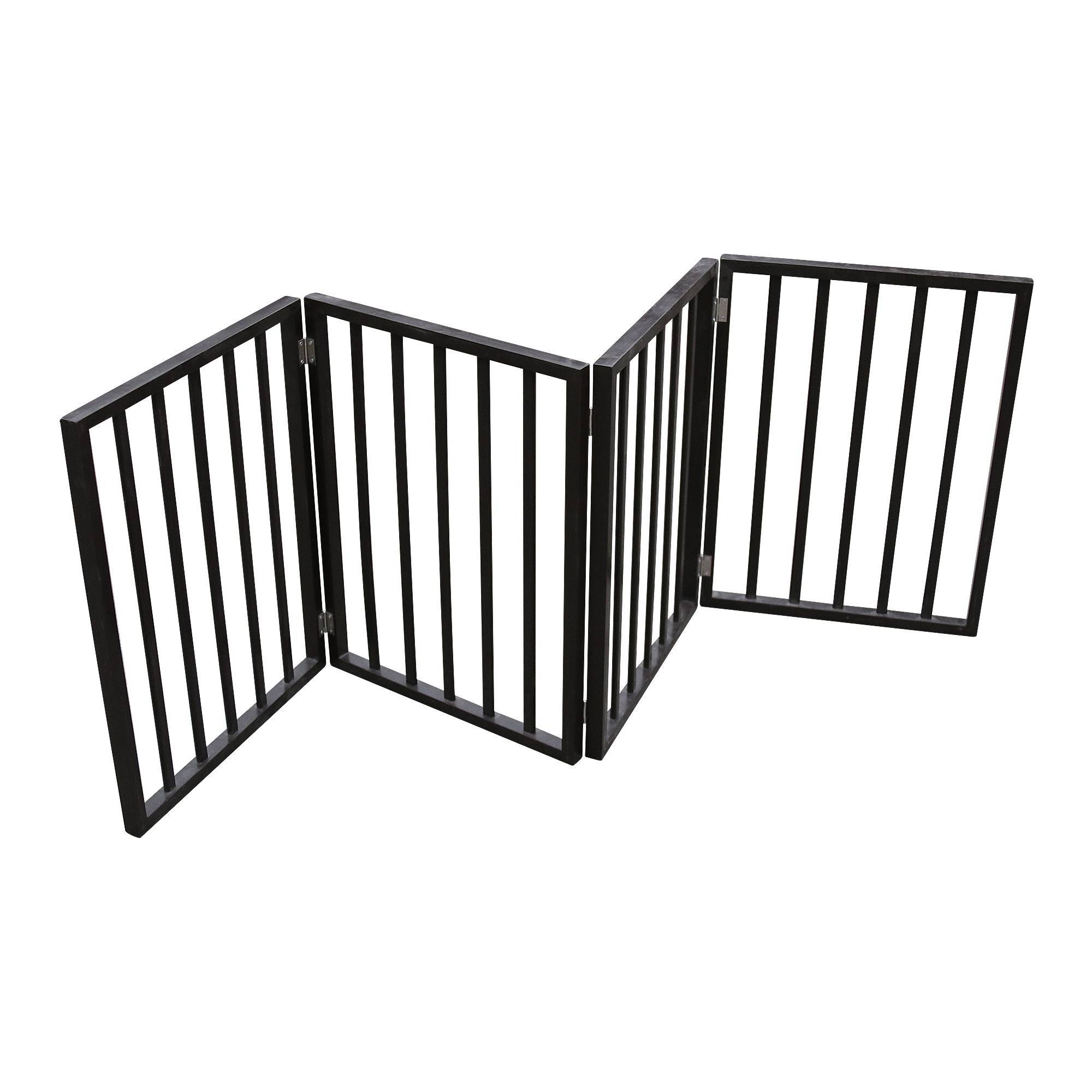 Folding Pet Gate for Doorways, Stairs & Entryways – Freestanding Dog Barrier for Home Use ACS22