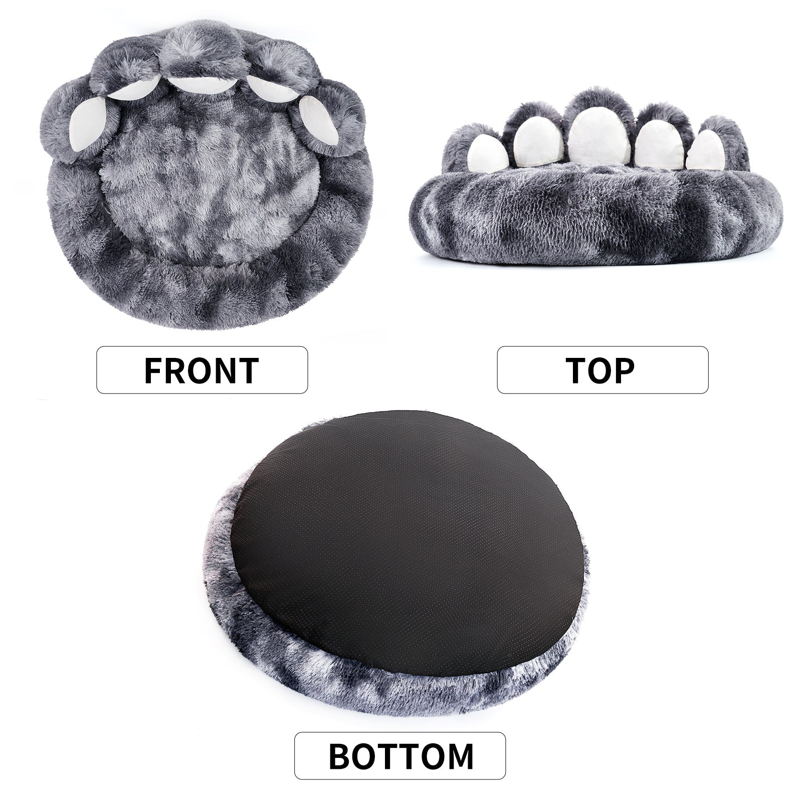 Cute Bear Paw Dog & Cat Bed – Plush Pet Bed for Small Breeds
