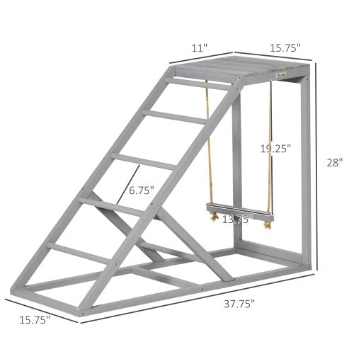 Chicken Swing Set with Perch & Hen Ladder – Fun Chicken Coop Toys for Roosting, Climbing & Pecking