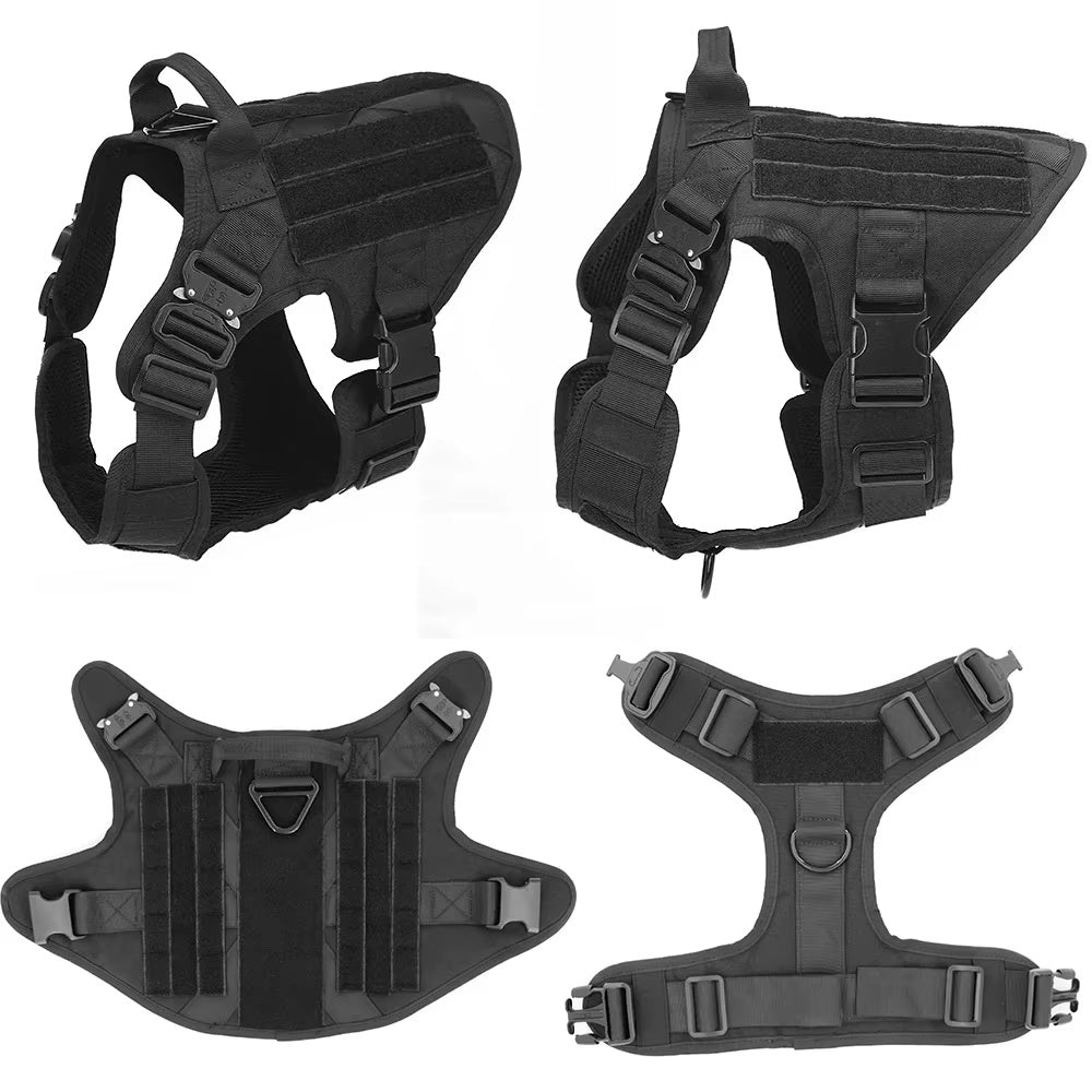 Luxury Camouflage Dog Harness & Leash Set – Durable Nylon Chest Strap for Pets COL7