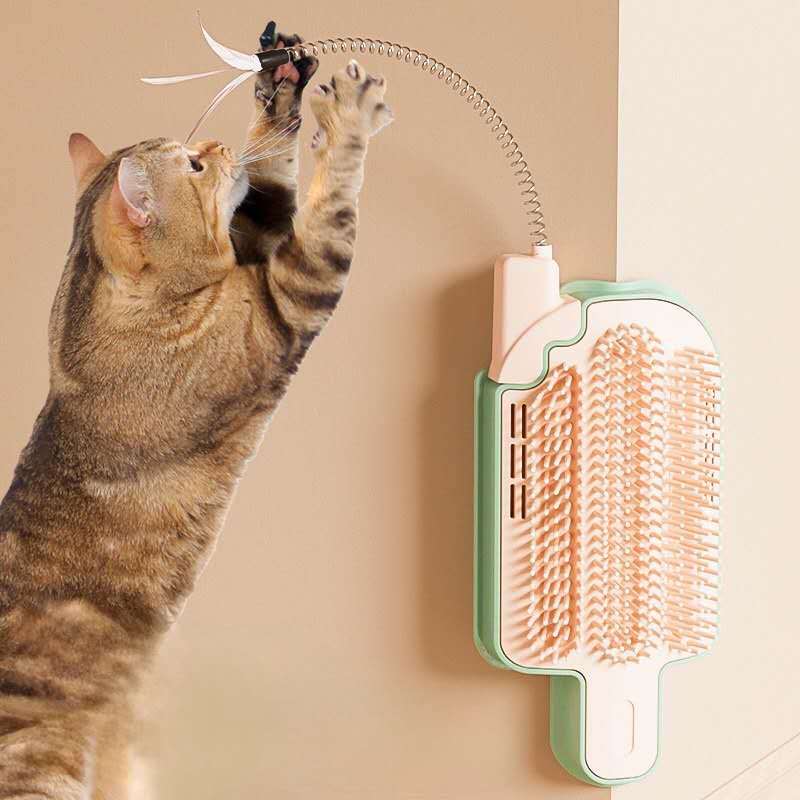Popsicle-Shaped Cat Self Grooming Brush – Corner Scratcher & Massage Comb care 35
