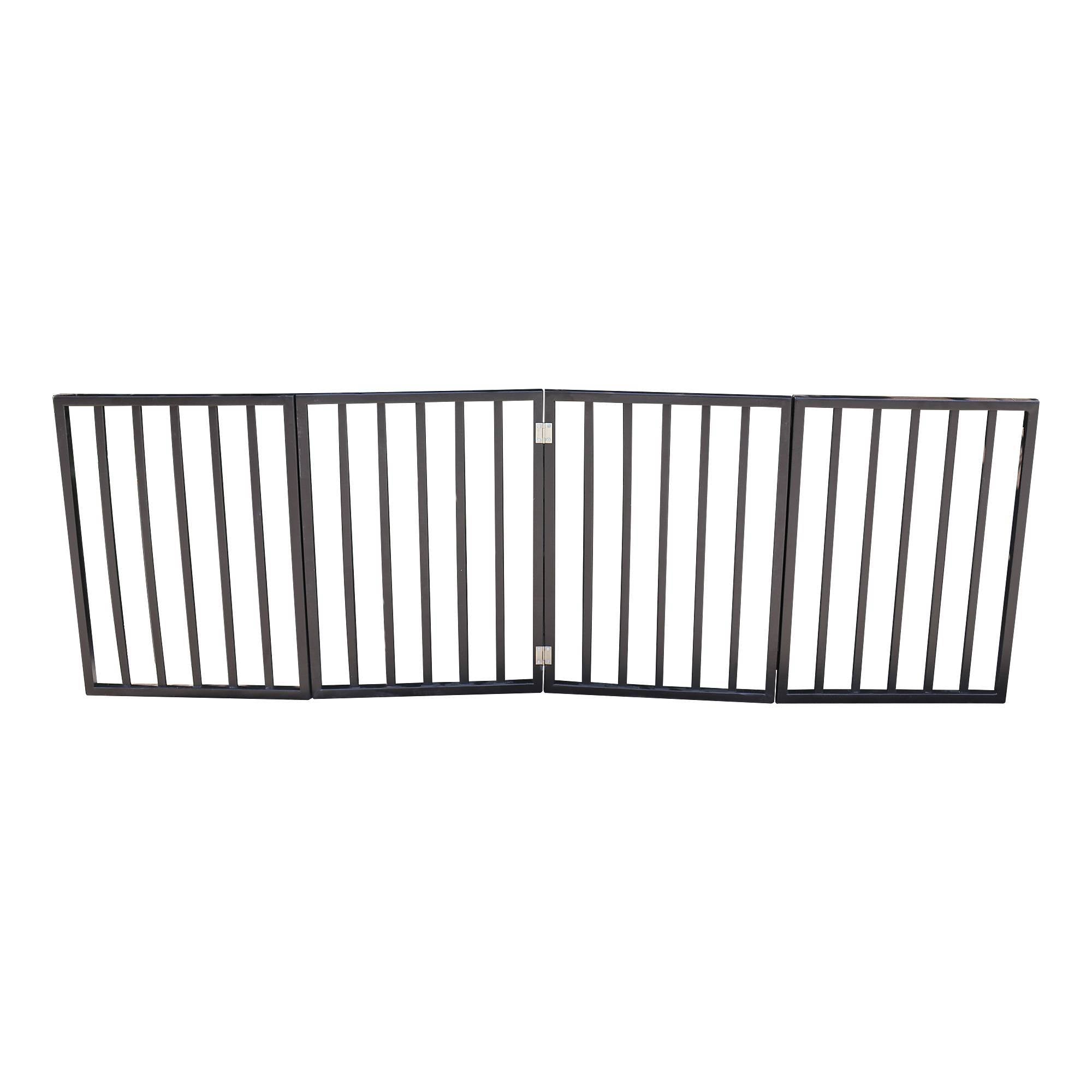 Folding Pet Gate for Doorways, Stairs & Entryways – Freestanding Dog Barrier for Home Use ACS22